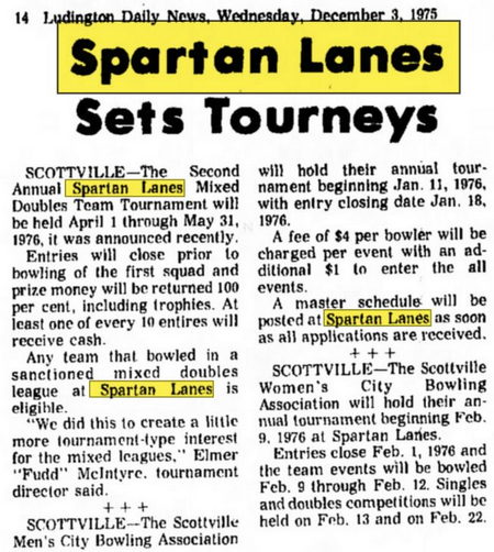 Spartan Lanes - Dec 1975 Article (newer photo)